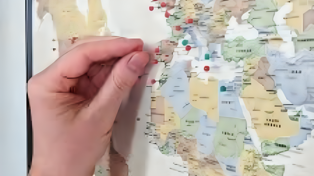 World Push Pin Travel Map