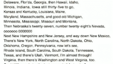 The 50 States That Rhyme Lyrics